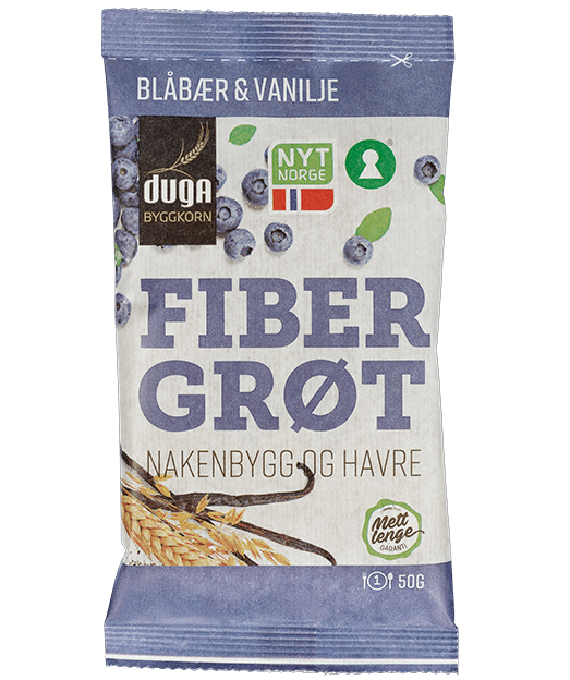 Fibergrøt Blåbær & Vanilje